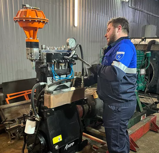 Professional repair and maintenance
<span>
of industrial high-pressure pumps
</span>
