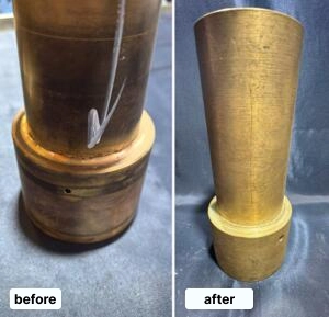 Task: bronze bushings for a high-pressure pump are manufactured